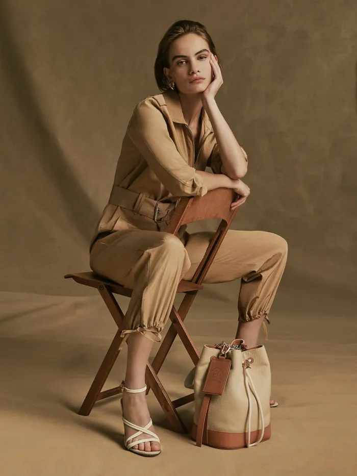Tommy Hilfiger Prep Belted Jumpsuit Desert Womens Dresses and Jumpsuits Popular