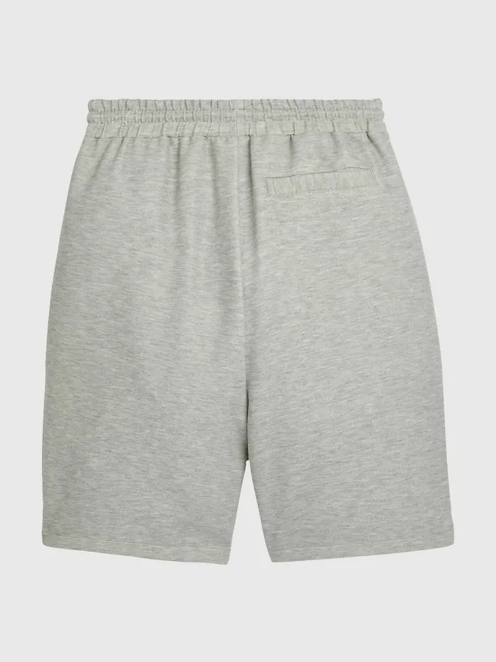 Tommy Hilfiger Prep Crest Logo Embroidery Shorts Mid Grey Heather Mens Shorts Cheap On Sale