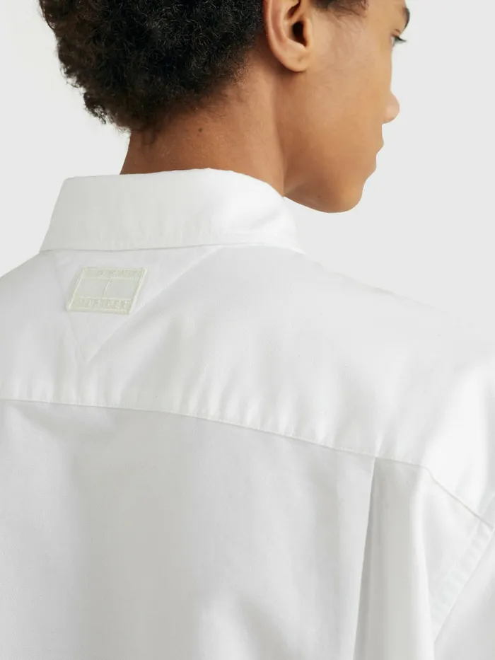 Tommy Hilfiger Prep Oversized Shirt Optic White Mens Shirts Near Me