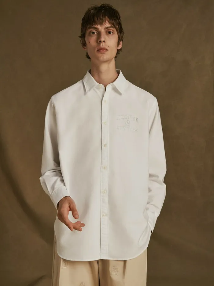 Tommy Hilfiger Prep Oversized Shirt Optic White Mens Shirts Near Me