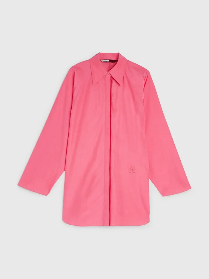 Tommy Hilfiger Prep Relaxed Fit Explorer Shirt Pink Splendor Womens CoOrds