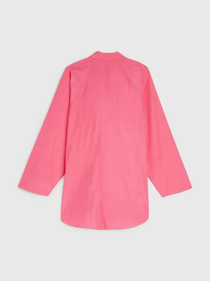 Tommy Hilfiger Prep Relaxed Fit Explorer Shirt Pink Splendor Womens CoOrds