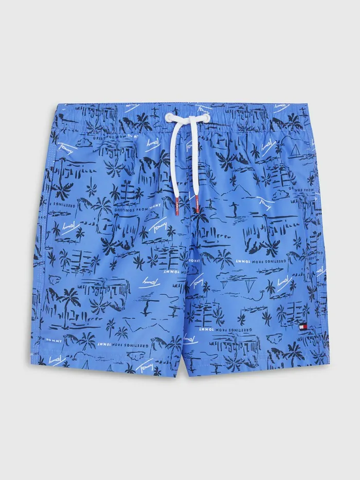 Tommy Hilfiger Print Mid Length Swim Shorts Greetings From Tommy Boys Swimwear Online Tommy Hilfiger Print Mid Length Swim Shorts Greetings From Tommy Boys Swimwear Online