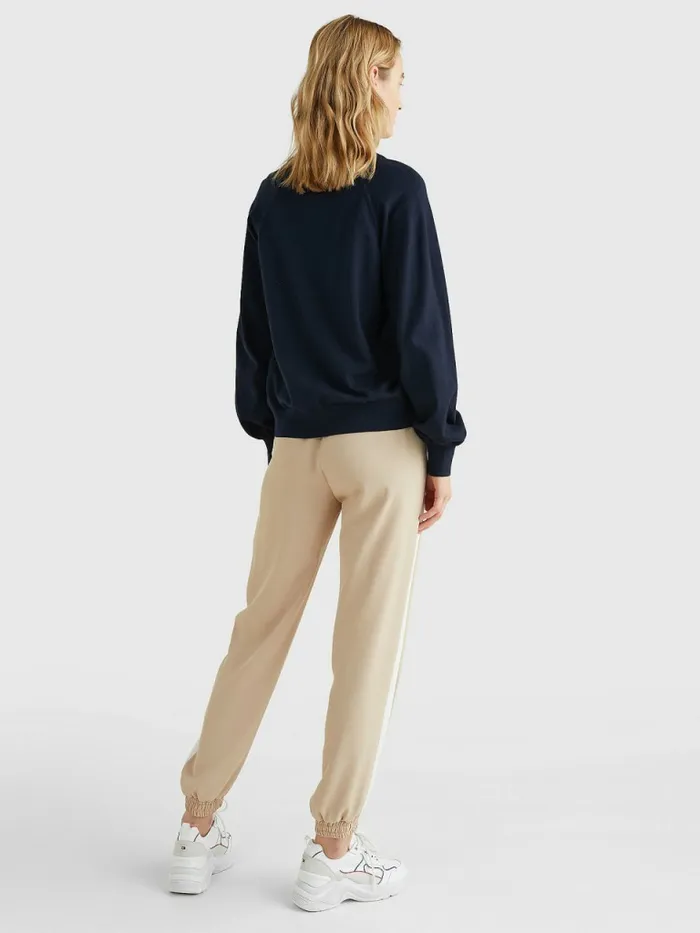 Tommy Hilfiger Puff Sleeve Relaxed Fit Cardigan Desert Sky Womens CoOrds