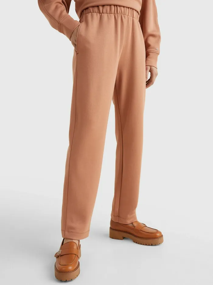 Tommy Hilfiger PullOn Interlock Trousers Copper Canyon Womens CoOrds