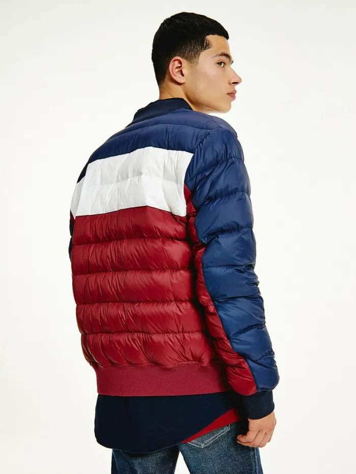 Tommy Hilfiger Recycled Light Down Jacket Twilight NavyMulti Mens Coats and Jackets Casaul