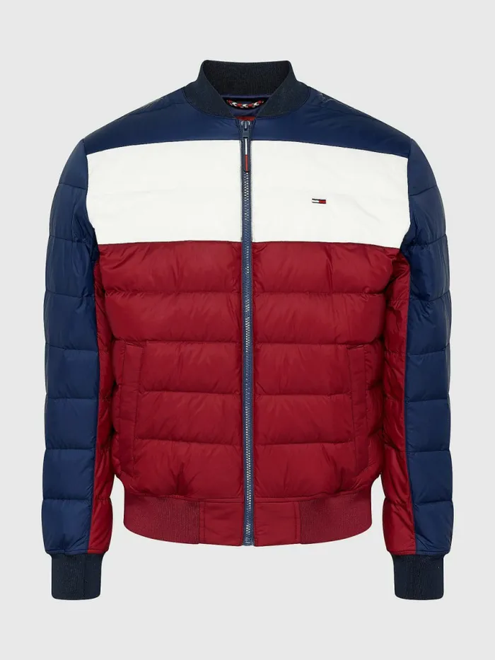 Tommy Hilfiger Recycled Light Down Jacket Twilight NavyMulti Mens Coats and Jackets Casaul
