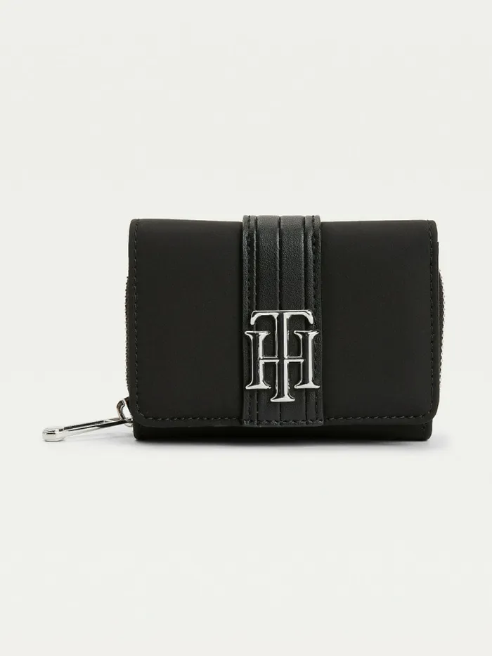 Tommy Hilfiger Recycled Monogram Wallet Black Womens Wallets and Keyrings Casaul Tommy Hilfiger Recycled Monogram Wallet Black Womens Wallets and Keyrings Casaul