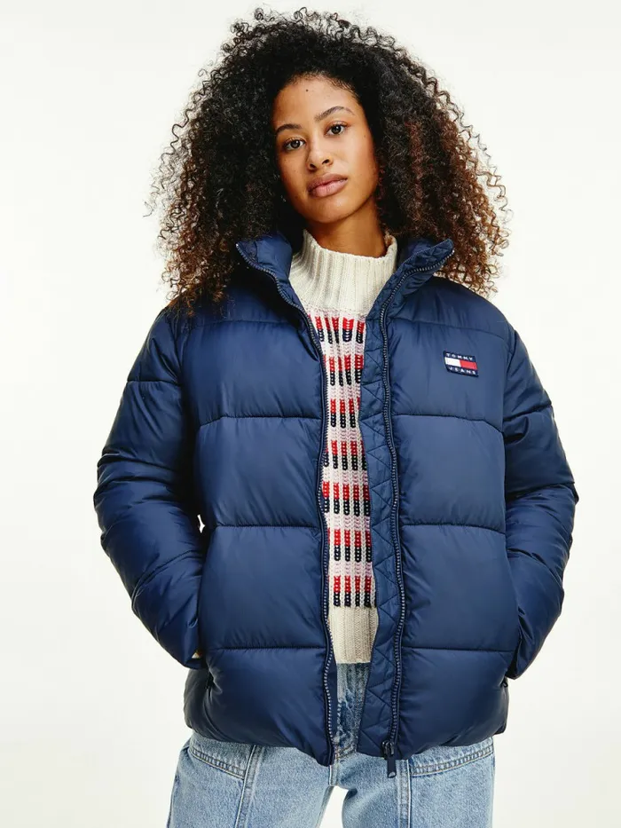 Tommy Hilfiger Recycled Nylon Puffer Jacket Twilight Navy Womens Coats and Jackets Fashion Tommy Hilfiger Recycled Nylon Puffer Jacket Twilight Navy Womens Coats and Jackets Fashion