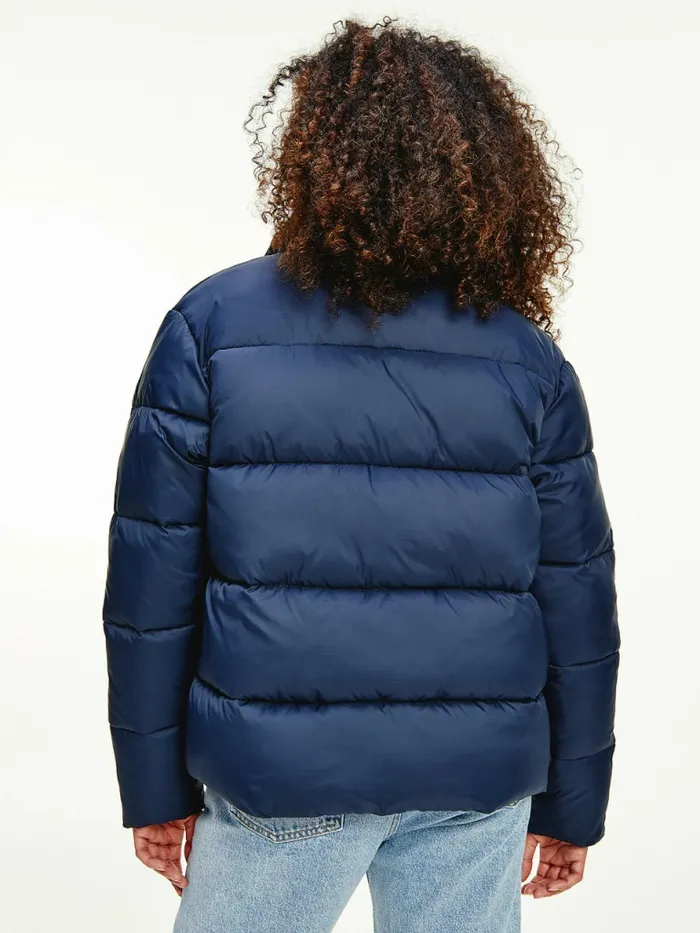 Tommy Hilfiger Recycled Nylon Puffer Jacket Twilight Navy Womens Coats and Jackets Fashion