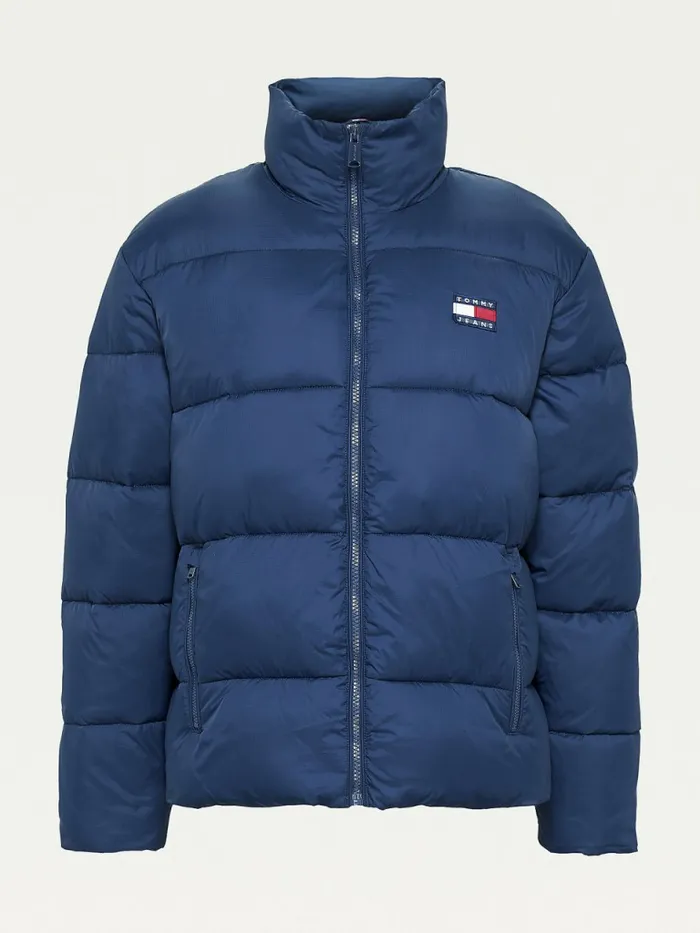Tommy Hilfiger Recycled Nylon Puffer Jacket Twilight Navy Womens Coats and Jackets Fashion