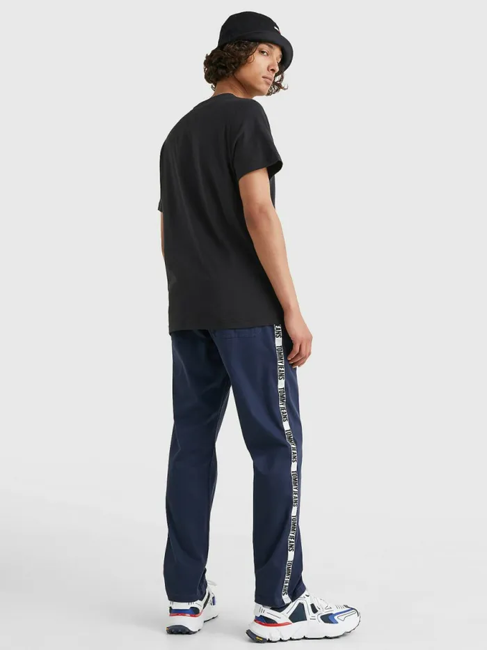 Tommy Hilfiger Regular Fit Crew TShirt Tommy Black Mens Essentials