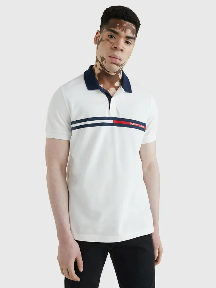 Tommy Hilfiger Regular Fit Polo White Mens Polo Shirts Gift Ideas