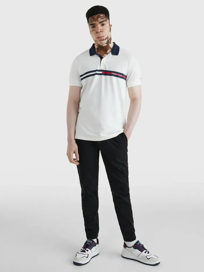 Tommy Hilfiger Regular Fit Polo White Mens Polo Shirts Gift Ideas