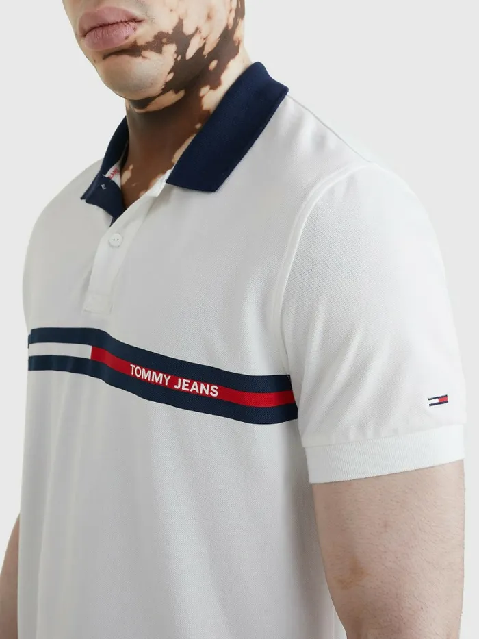 Tommy Hilfiger Regular Fit Polo White Mens Polo Shirts Gift Ideas