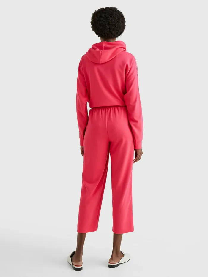 Tommy Hilfiger Relaxed Fit Drawstring Trousers Pink Splendor Womens CoOrds