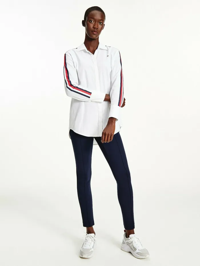 Tommy Hilfiger Relaxed Fit Girlfriend Shirt Th Optic White Womens Shirts and Blouses Fashion Tommy Hilfiger Relaxed Fit Girlfriend Shirt Th Optic White Womens Shirts and Blouses Fashion