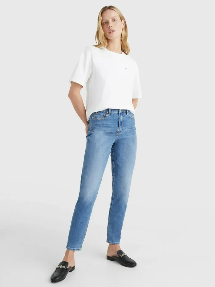 Tommy Hilfiger Relaxed Fit TShirt White Womens TShirts For Sale