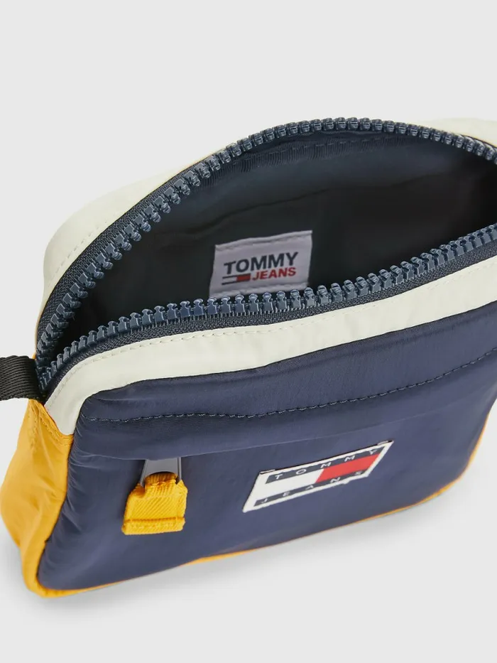Tommy Hilfiger Repeat Logo Tape Reporter Colorblock Mens Bags Cheap On Sale