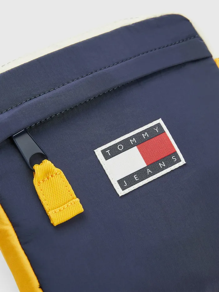 Tommy Hilfiger Repeat Logo Tape Reporter Colorblock Mens Bags Cheap On Sale