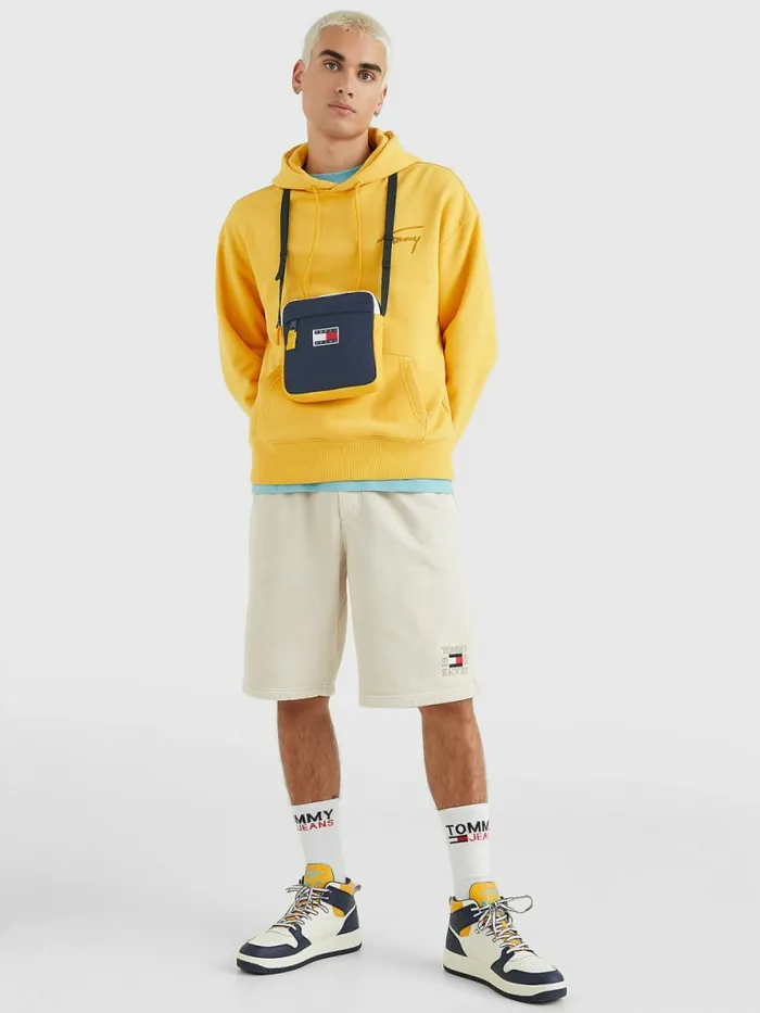 Tommy Hilfiger Repeat Logo Tape Reporter Colorblock Mens Bags Cheap On Sale