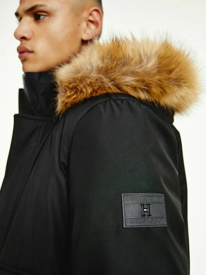 Tommy Hilfiger Rockie Down Bomber Jacket Black Mens Coats and Jackets Online