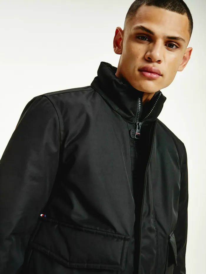 Tommy Hilfiger Rockie Down Bomber Jacket Black Mens Coats and Jackets Online