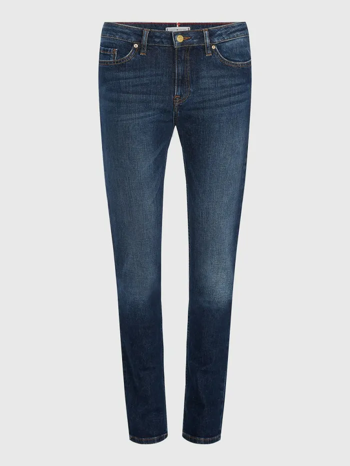 Tommy Hilfiger Rome Heritage Straight Fit Faded Jeans Absolute Blue Wash Womens Essentials Online