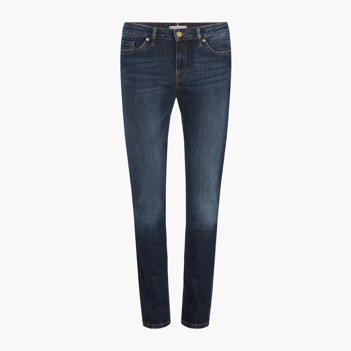Tommy Hilfiger Rome Heritage Straight Fit Faded Jeans Absolute Blue Wash Womens Essentials Online
