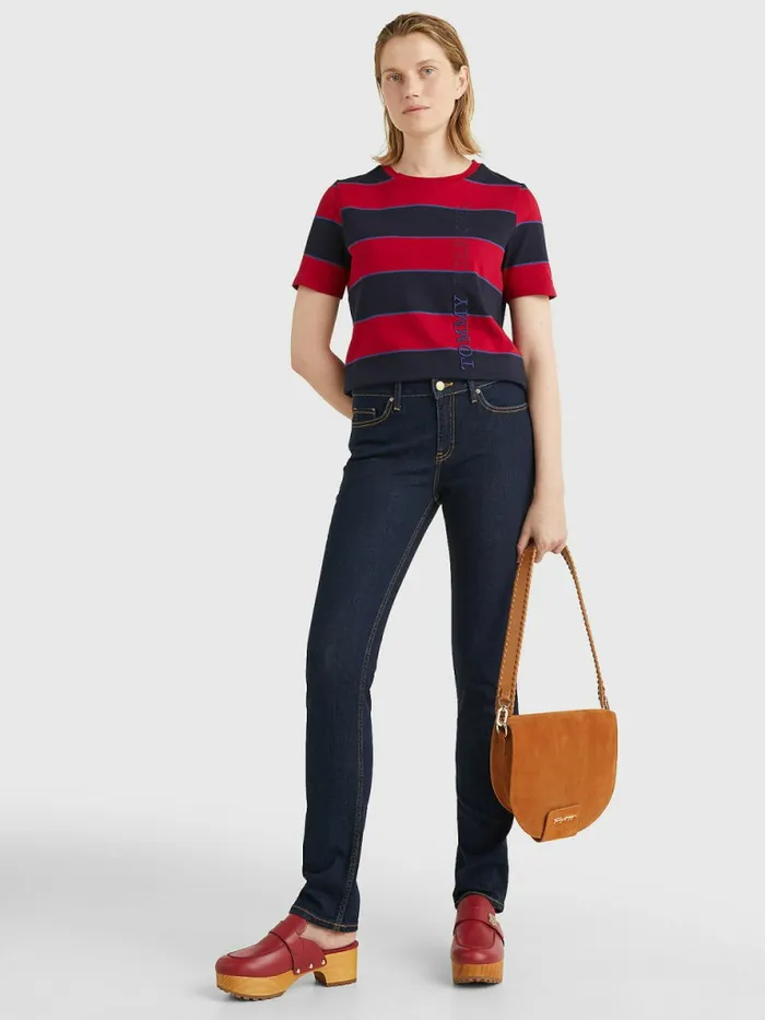 Tommy Hilfiger Rome Heritage Straight Leg Jeans Chrissy Womens Jeans Fashion