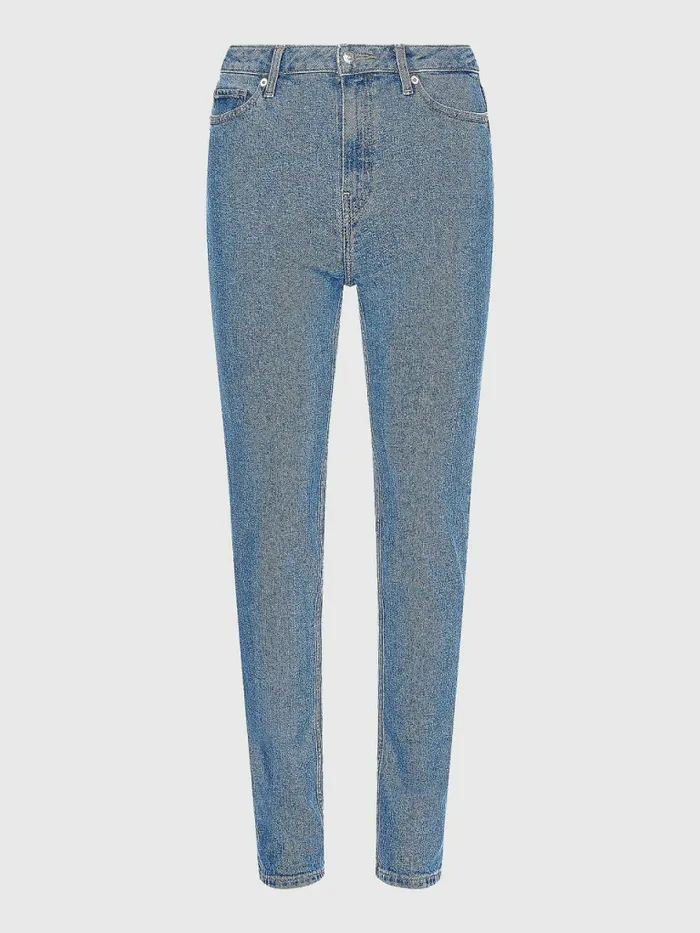 Tommy Hilfiger Rome Mid Rise Straight Faded Jeans Aura Womens Jeans Sale