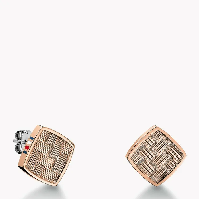 Tommy Hilfiger Rose GoldPlated Stud Earrings Multi Womens Jewellery