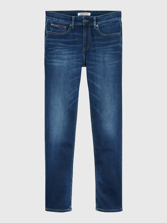 Tommy Hilfiger Ryan Relaxed Fit Faded Jeans Aspen Dark Blue Stretch Mens Jeans Near Me