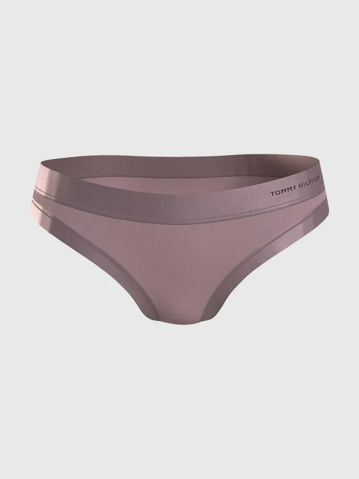 Tommy Hilfiger Satin Trim Bikini Briefs Desert Mauve Womens Lingerie