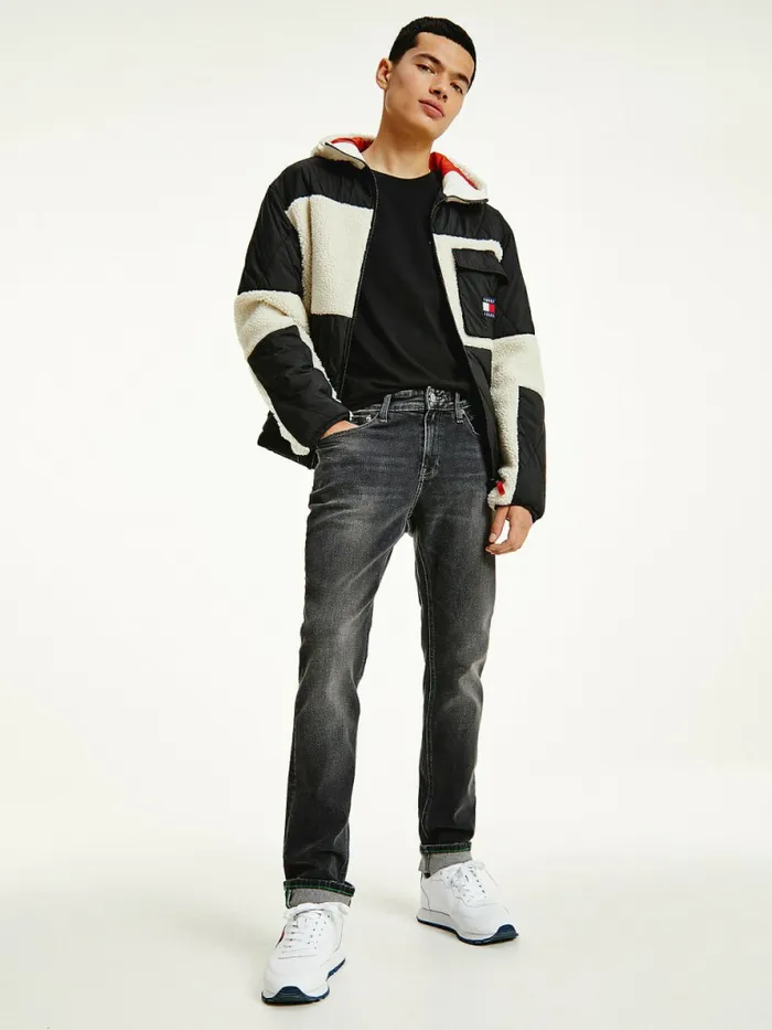 Tommy Hilfiger Scanton Slim Faded Black Jeans Denim Black Mens Jeans Popular