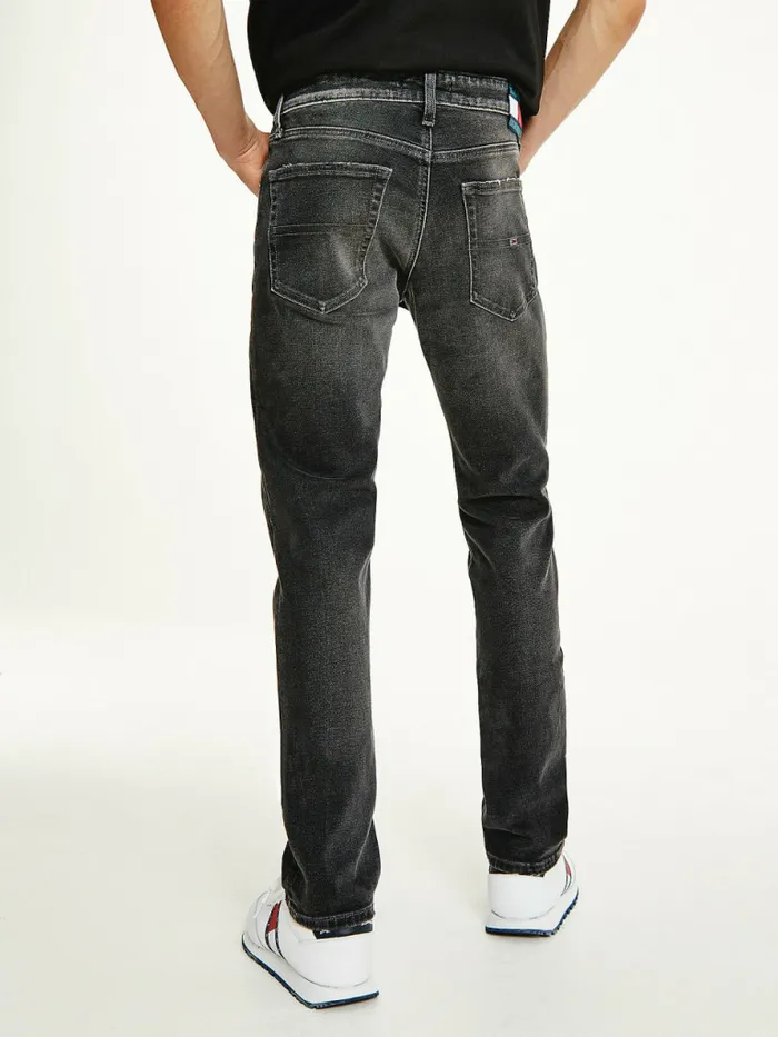 Tommy Hilfiger Scanton Slim Faded Black Jeans Denim Black Mens Jeans Popular