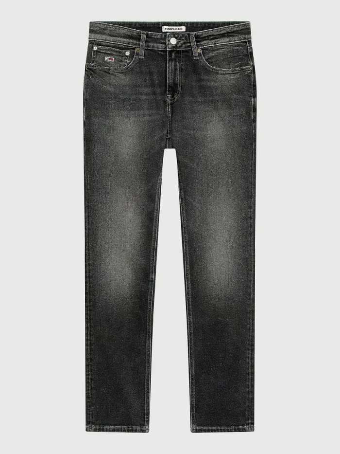 Tommy Hilfiger Scanton Slim Faded Black Jeans Denim Black Mens Jeans Popular