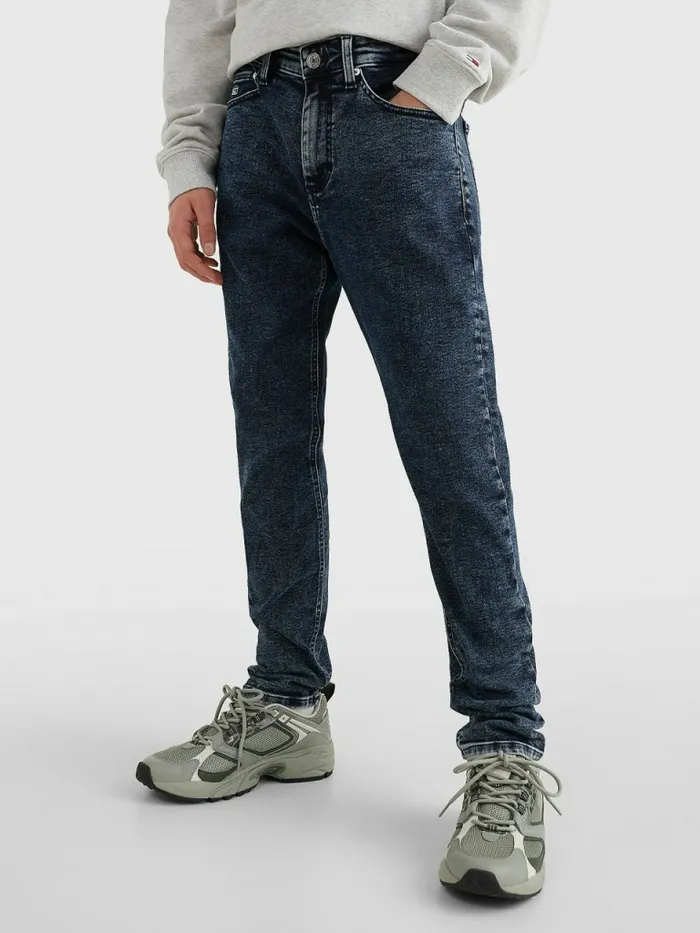 Tommy Hilfiger Scanton Slim Faded Jeans Denim Black Mens Jeans Fashion