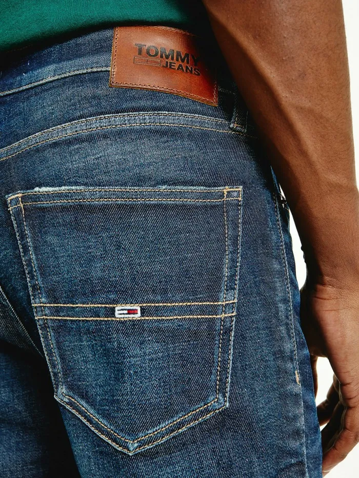 Tommy Hilfiger Scanton Slim Faded Jeans Denim Dark Mens Jeans Popular