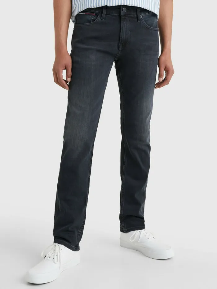 Tommy Hilfiger Scanton Slim Fit Black Faded Jeans Dynamic Jacob Black Mens Essentials Gift for Friend Tommy Hilfiger Scanton Slim Fit Black Faded Jeans Dynamic Jacob Black Mens Essentials Gift for Friend