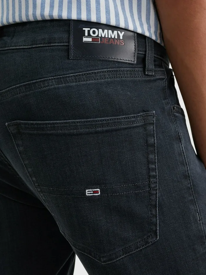 Tommy Hilfiger Scanton Slim Fit Black Faded Jeans Dynamic Jacob Black Mens Essentials Gift for Friend