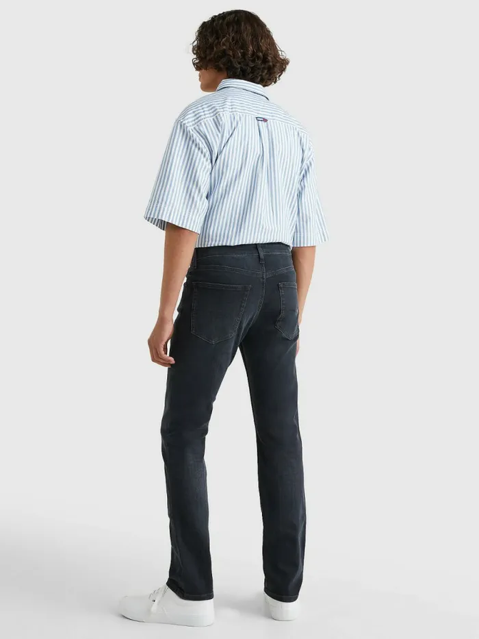 Tommy Hilfiger Scanton Slim Fit Black Faded Jeans Dynamic Jacob Black Mens Essentials Gift for Friend