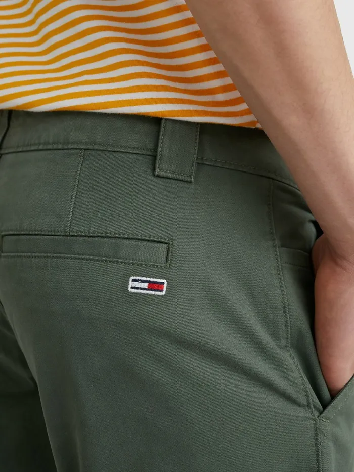 Tommy Hilfiger Scanton Slim Fit Chinos Avalon Green Mens Trousers
