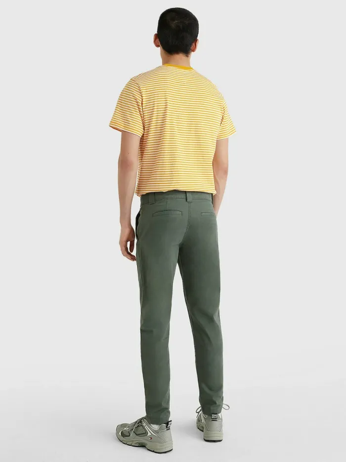 Tommy Hilfiger Scanton Slim Fit Chinos Avalon Green Mens Trousers