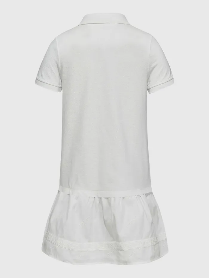 Tommy Hilfiger Schiffli Embroidery Polo Dress White Girls Dresses Gift 4 You