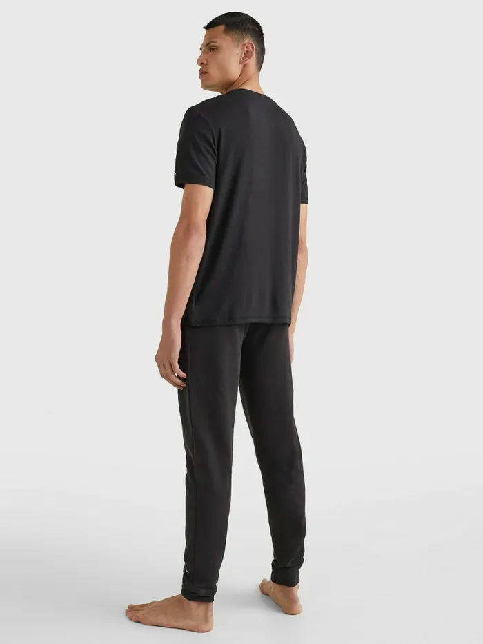 Tommy Hilfiger Seacell Logo Crew Neck TShirt Black Mens TShirts Sale