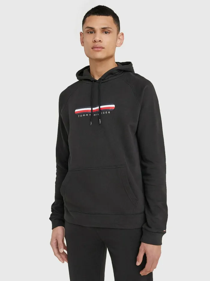 Tommy Hilfiger Seacell Signature Tape Hoody Black Mens Sweatshirts and Hoodies Cheap On Sale Tommy Hilfiger Seacell Signature Tape Hoody Black Mens Sweatshirts and Hoodies Cheap On Sale