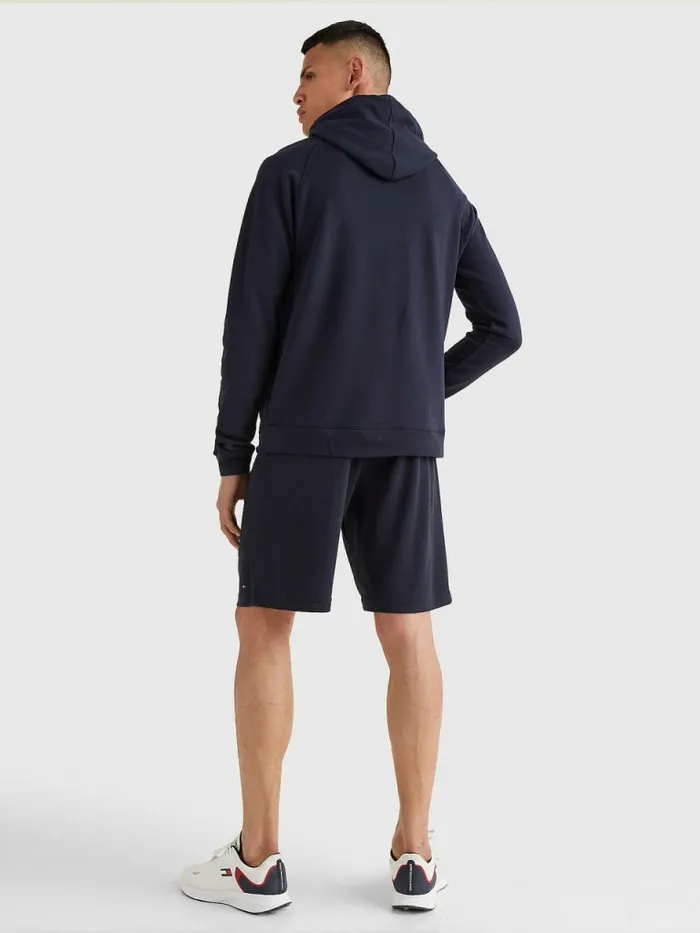 Tommy Hilfiger Seacell Signature Tape Hoody Desert Sky Mens Loungewear and Nightwear