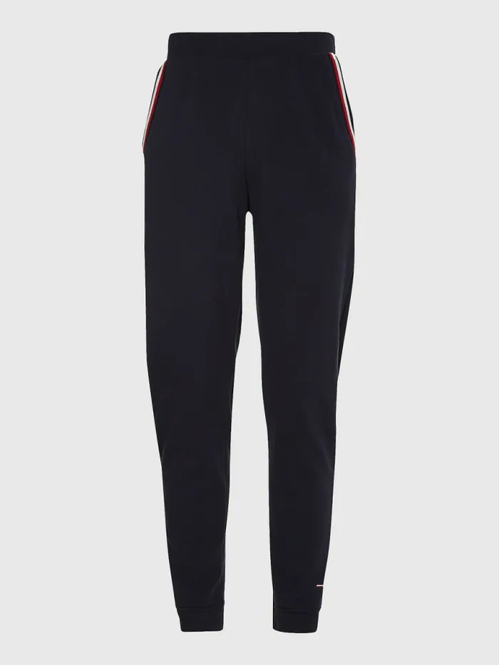 Tommy Hilfiger Seacell Signature Tape Joggers Desert Sky Mens Trousers
