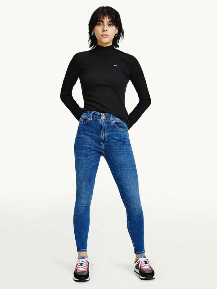 Tommy Hilfiger Shape High Rise Skinny Jeans Denim Medium Womens Jeans Online